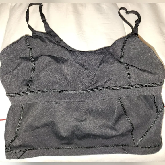 Lululemon Black Camisole and Short Workout Set Sz 8 - Picture 7 of 9